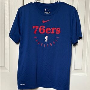 Nike 76ers Blue Basketball Tee